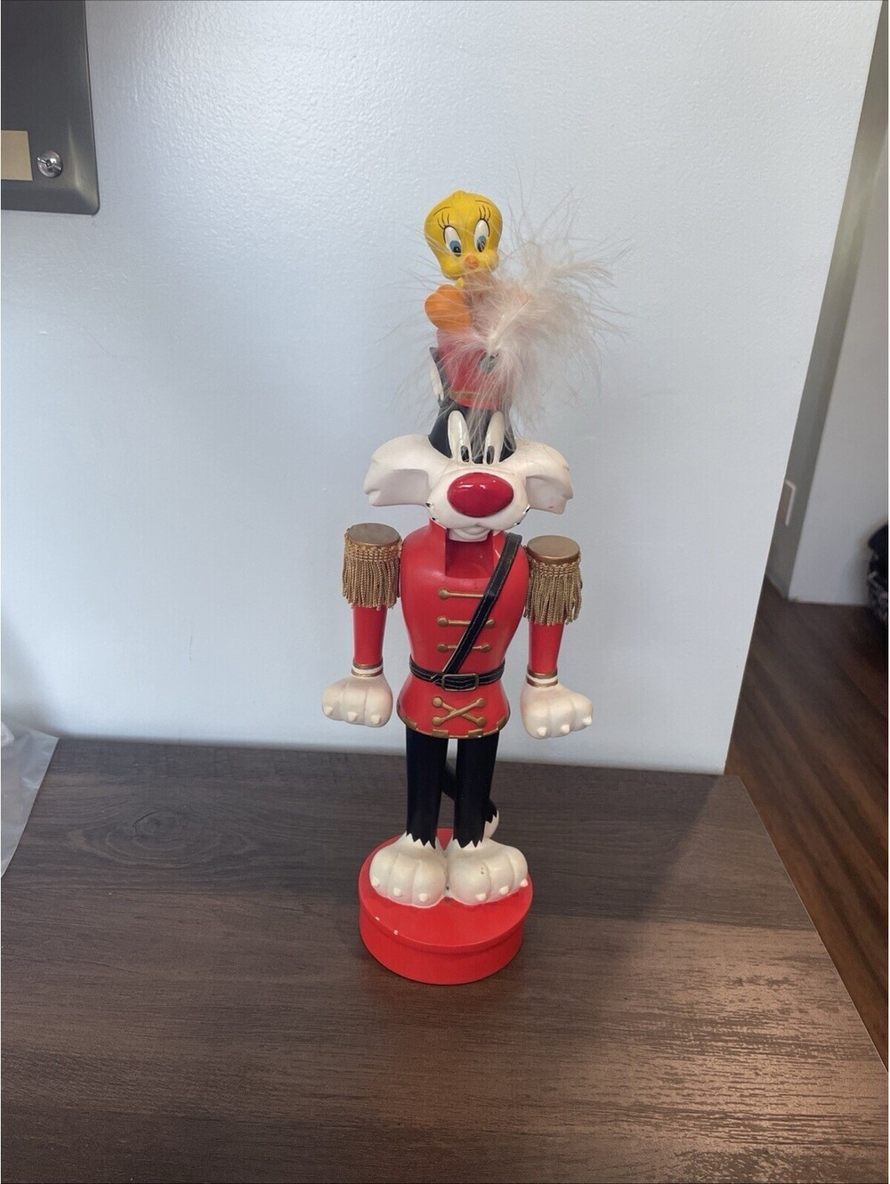 Warner Bros Sylvester And Tweety Bird Nutcracker 1998 15” Tall